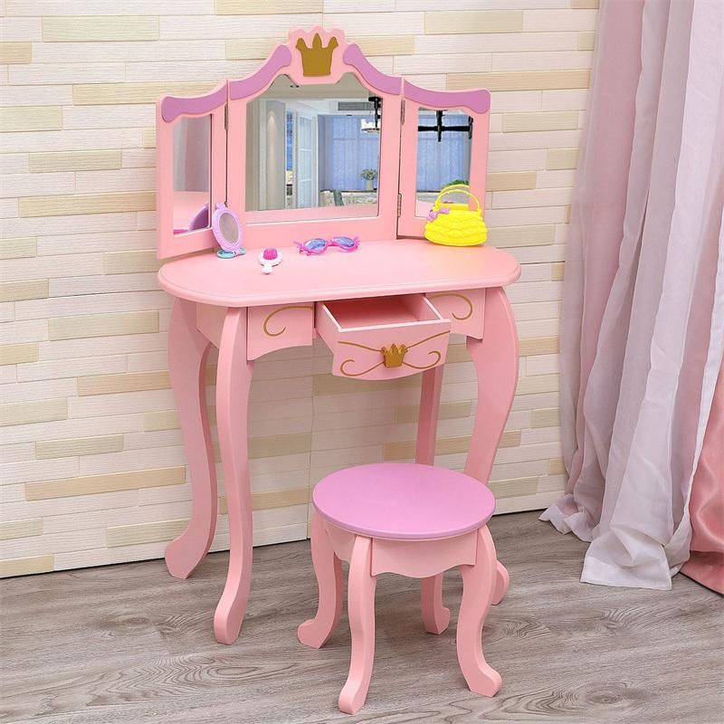 Factory Wholesale Modern Simple Children Dressing Table