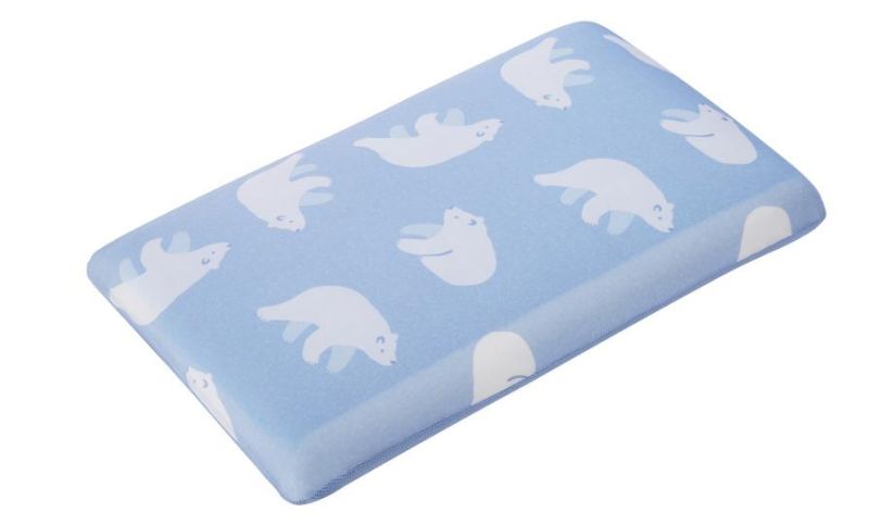 Neck Protection Alduts Child Use Cooling Fabric Gel Memory Foam Pillow