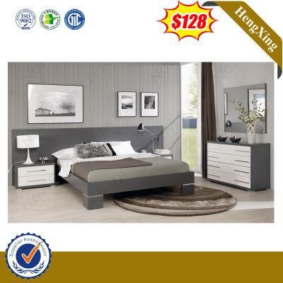 Modern Wooden MDF House Home Apartment Bed Set Hotel Bedroom Furniture