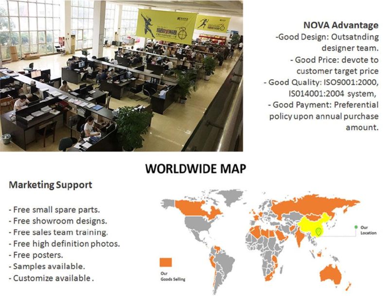 Nova Online Selling Home Furniture New Design Factory Manufacturer Wholesale MDF Gray Color Bedroom Bed
