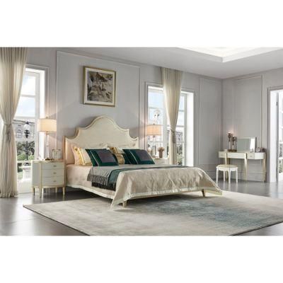 European Luxury Home Furniture Wooden White Dresser Table in Bedroom