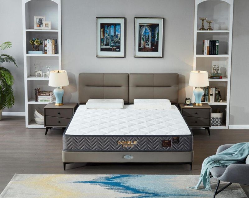 Compressed Wholesale Double Queen Size Memory Foam Pocket Spring Bed Mattress