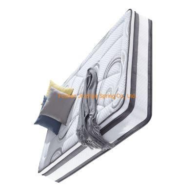 Made-in-China Roll-up-Individually Twin/Full/Queen/King Size Latex Foam Pocket Coil Spring Mattress