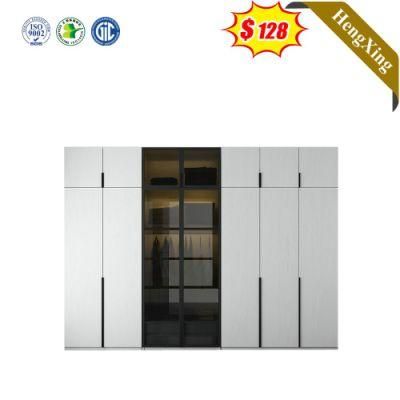 Modern Furniture Simple Design Cartoon Wooden Baby Clothes Wooden Wardrobe for Bedroom