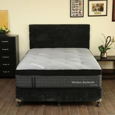 House Furniture Hotel Furniture Eb21-8 Queen Bed Natural Latex Mattress Euro Top Pocket Spring Memory Foam Mattress