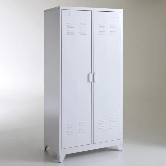 Personalised and Optimal Storage Cabinet Metal Wardrobe with 2 Door Home