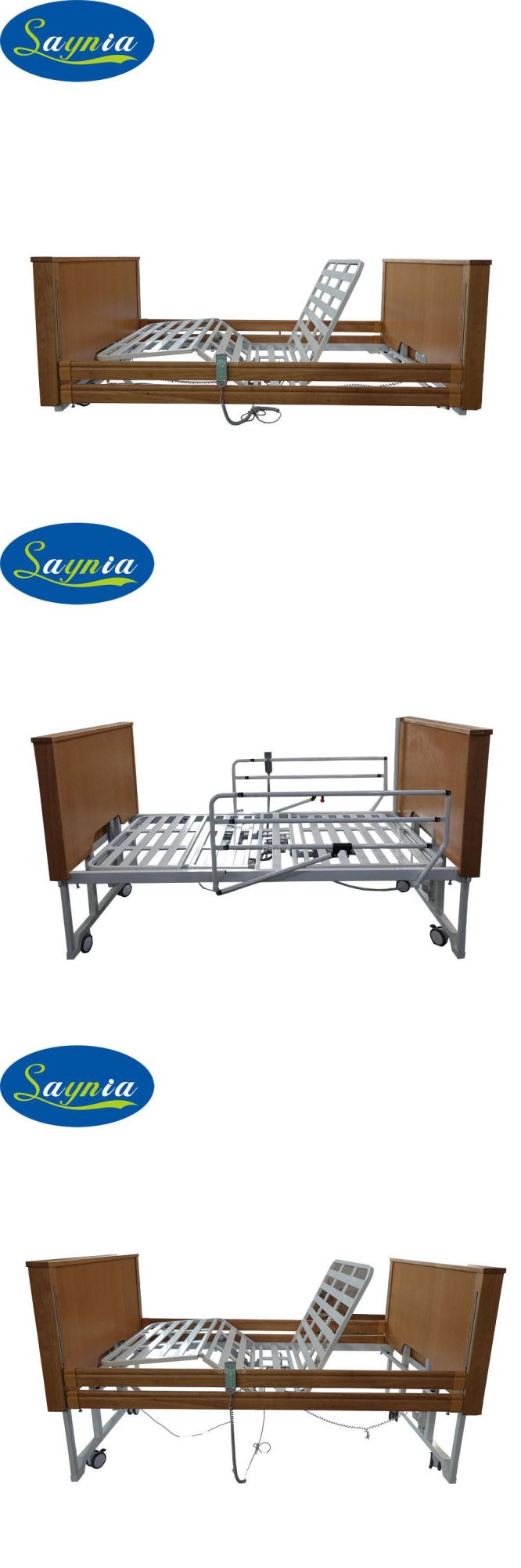 Health Care Adjustable Electric Double Bed with Okin Motors