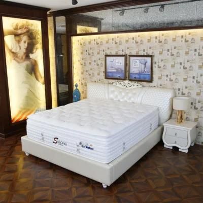 Pillow Euro Top Pocket Spring Latex Memory Foam King Size Mattress (SL2003)