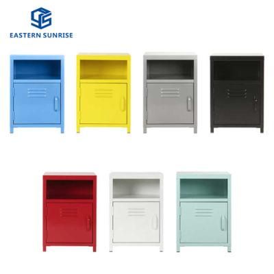 Simple Style Metal Steel Beside Table Nightstands for Hospital/Bedroom/Hotel/Dormitory