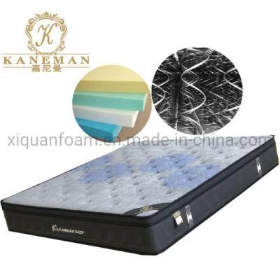 Custom 10inch Spring Mattress Hot Bed Mattress Euro Top