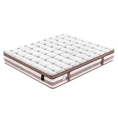 China Luxury Queen King 14 Inch Hybrid Latex Pocket Coil Spring Mattress