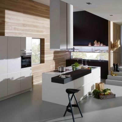China Factory Modern Melamine Wood White Lacquer Kitchen Cabinets