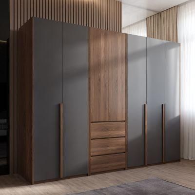 Nordic Simple Design Door Combined Wardrobe with Drawers