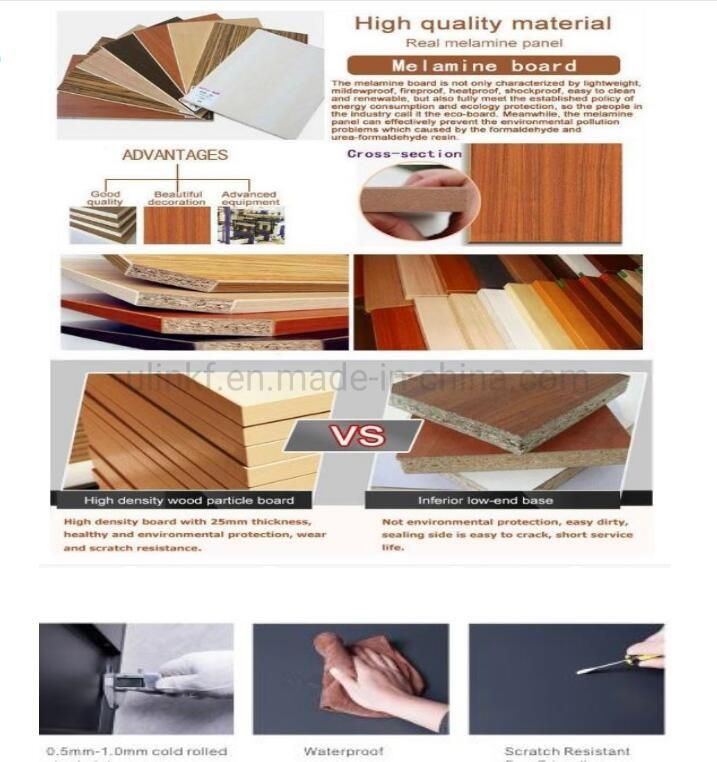 2021 New Design Bedrom Bed Melamine MDF Twin Room Bed
