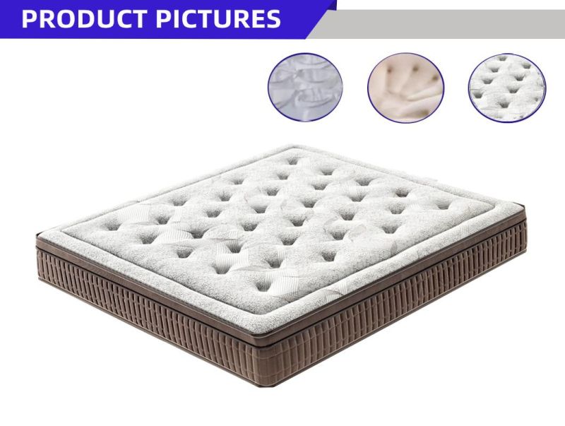 Nature Latex Mattress with Cover Ventilated Design for Different Need of Crowd