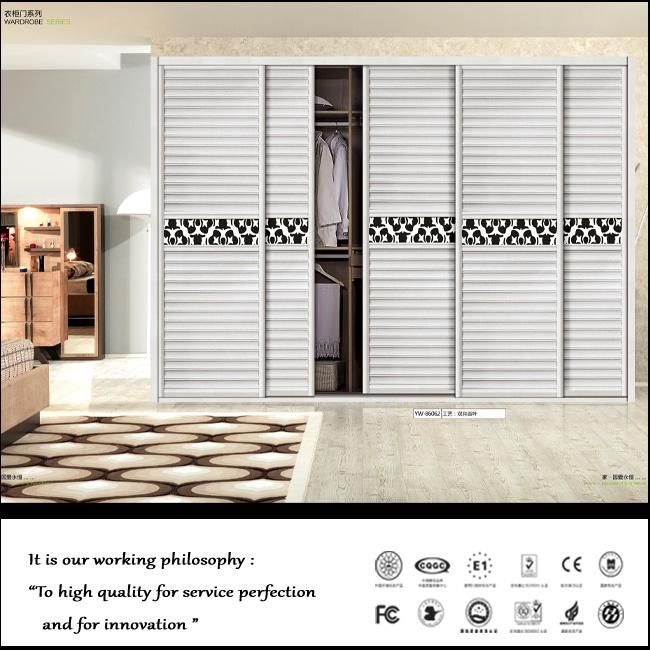 Modern PVC Sliding Door Bedroom Wardrobe