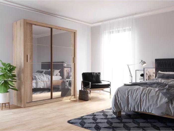Modern Home Bedroom Furniture Wooden Wardrobe Walk in Closet