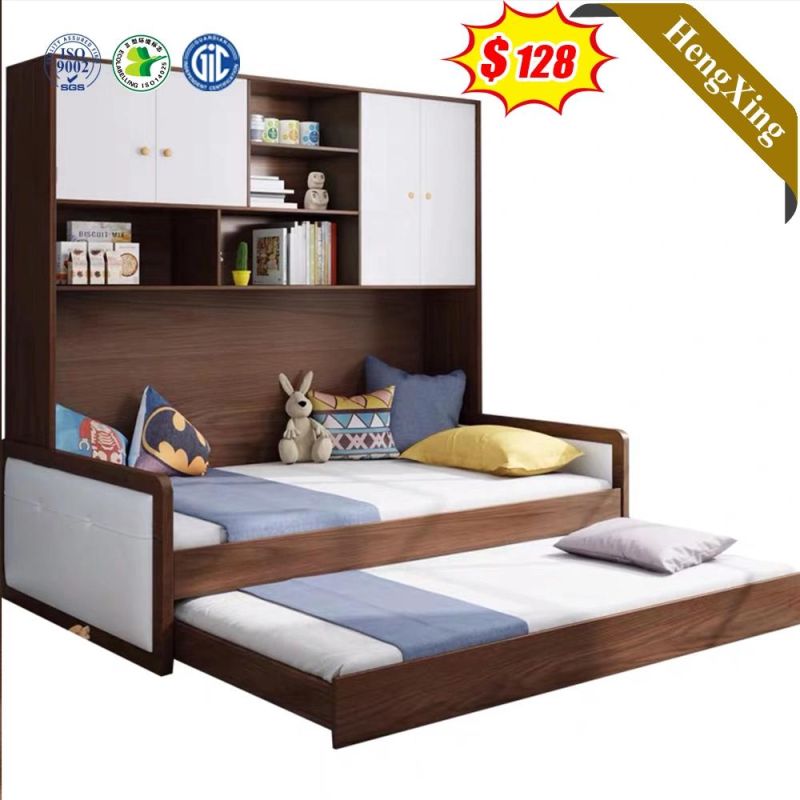 Living Room Modern Wooden Home Furniture King Queen Size Bed with Low Price Made in China