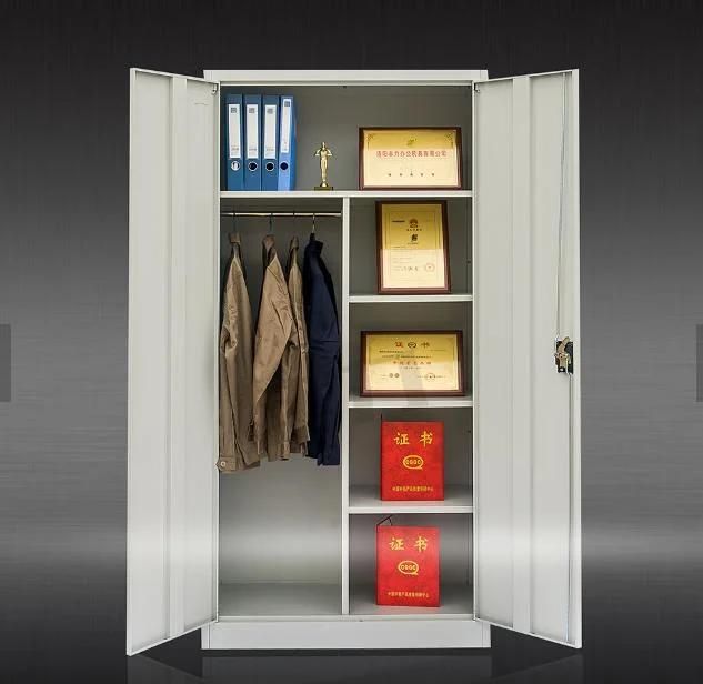 Multi-Purpose Steel Hanging Clothes Storage Cabinet Metal Wardrobe Closet for Sale