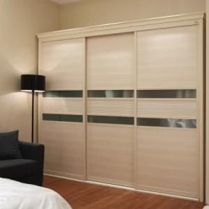 Oppein Bedroom 3 Sliding Door Glass Waist Wardrobe (YG11212)