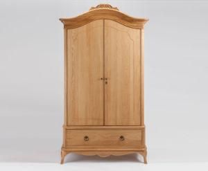 Grace 2 Door Solid Oak Wooden Wardrobe