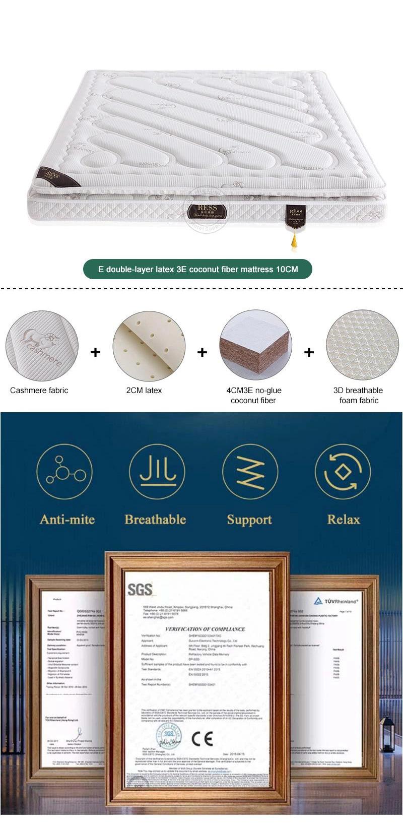 Home Foam Bed Mattress Two Foldable Thick 18cm Queen Bed