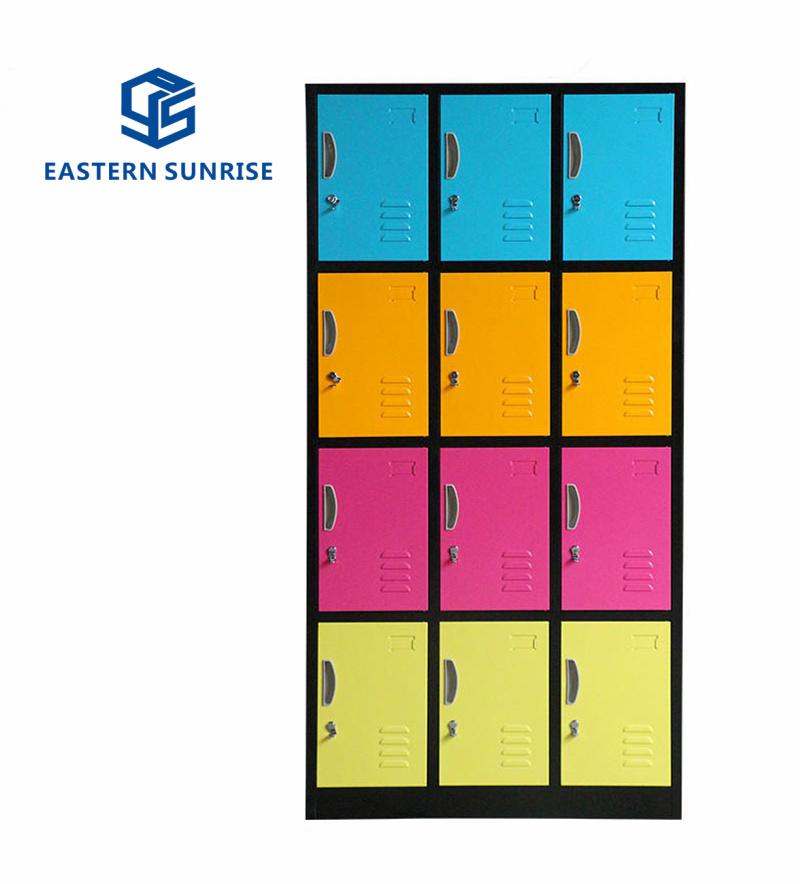 12 Doors Metal Storage Locker Use for Gym/Office/School