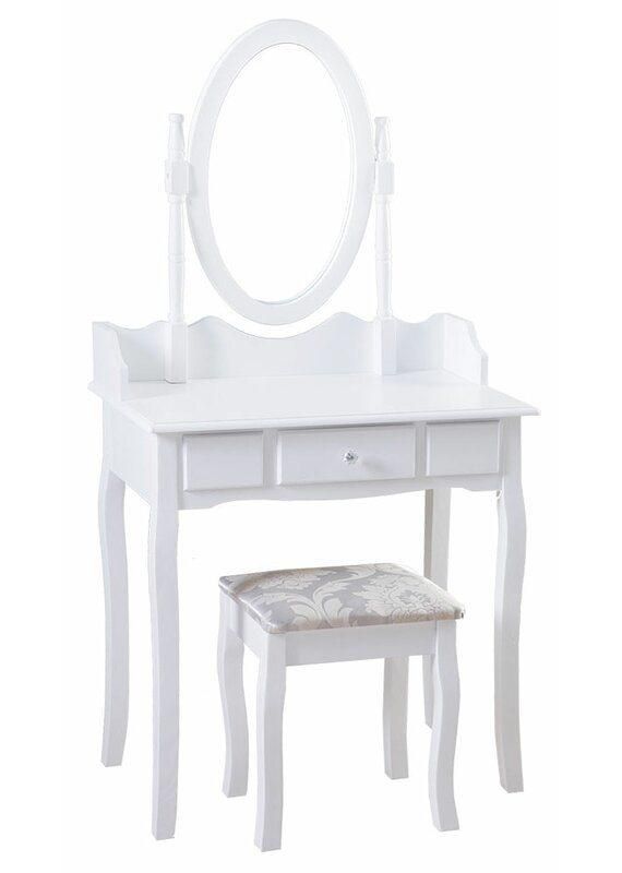 Dressing Table Set with Mirror