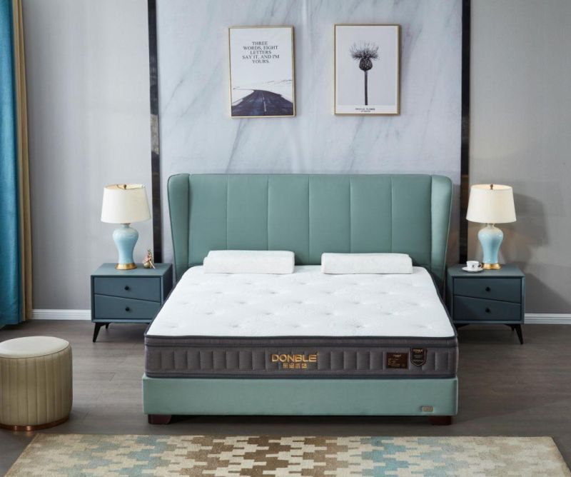Pillow Top Pocket Spring Hybrid Mattress 100% Natural Latex Double Mattress Queen King Full Size Mattress