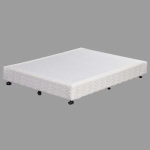 Fabric Wooden Bed Base with Castors /Mattress Bed (RH075)