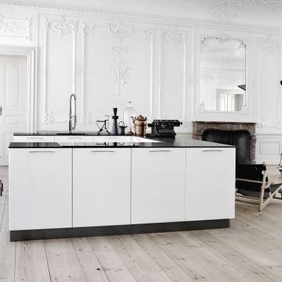 High Gloss Lacquer Wood Modular White Kitchen Cabinet