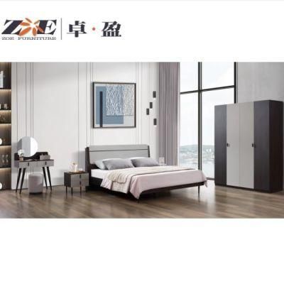 Home Furniture Latest Black Oak Design MDF Material Apartment Bedroom Furniture