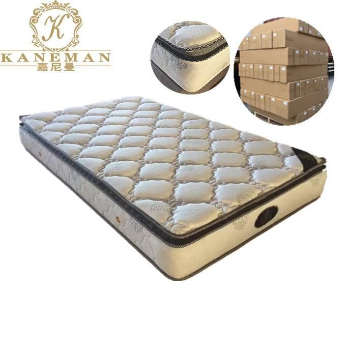 Compressed Best Quality Homeuse Pillow Top Bonnell Spring Mattress in a Box