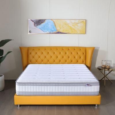 Customized New Dreamleader/OEM Compress and Roll in Carton Box Grey Comfort Layer Mattress
