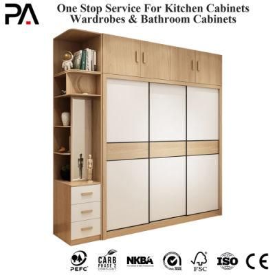 PA China Factory Manufacturer New Style Modern Design Bedroom Furniture Sliding Door Wardrobes