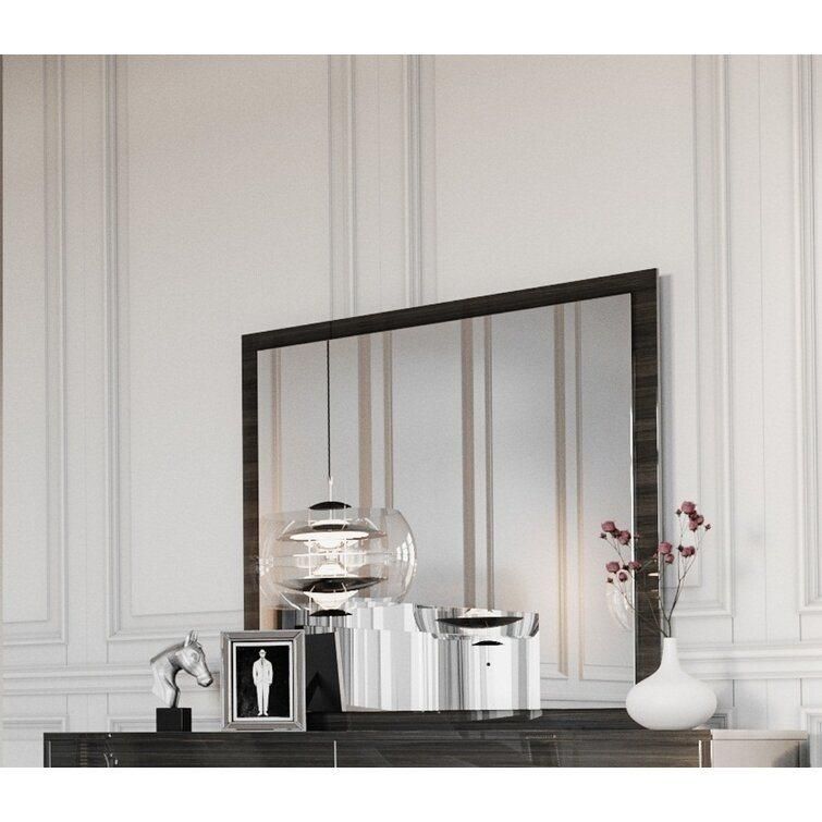 Nova Luxurious Black-Gray Gloss Lacquer Finish Bedroom Furniture Sets