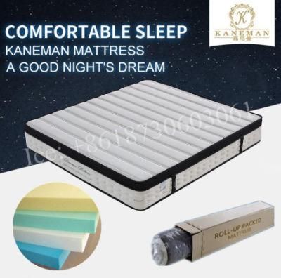 King Size Bed Mattress Roll Packed Spring Mattress in a Box