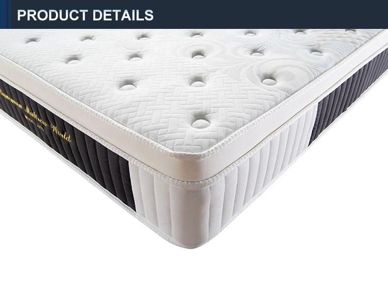 China Manufacturer Luxury Comfortable New Arrival Royal Pocket Spring Mattress Bed