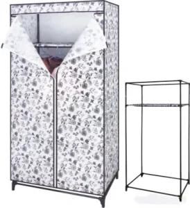 Stylish Protable Beautiful Korean Fan Non-Woven Wardrobe