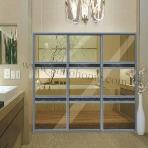 Wooden Closet with Aluminium Sliding Doors V2560 (Munich) B