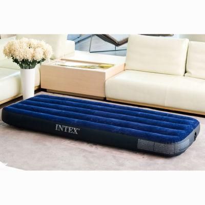 Intex Flocking Inflatable Mattress 68950 Stripe Gas Outdoor Air Bed