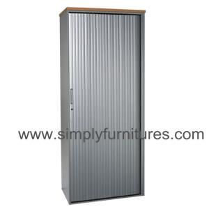 Single Tambour Door Storage Metal Cupboard