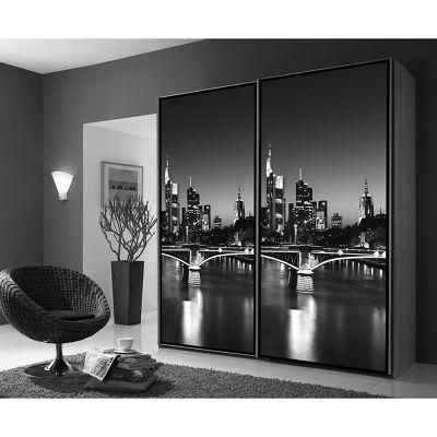 Black Sliding Door Almirah 20dd026 Classic Bedroom Wardrobe