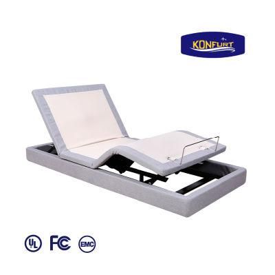 Factory up and Down Bed with Massage Wireless Handset Electric Adjustable Bed