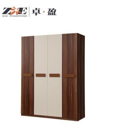 Wholesale Price Modern Furniture Melamine Material Home Furniture Bedroom Wardrobe with 6 Doors