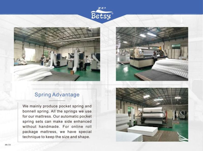 High Quality Bed Mattress Memory Foam 7 Zone Pocket Spring Mattress in a Box