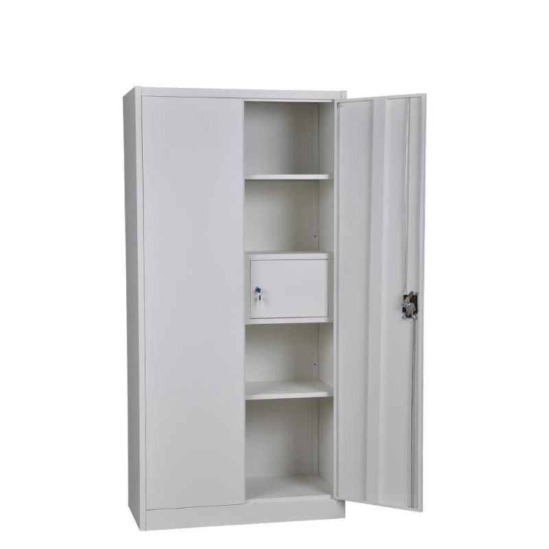 Gdlt 2 Door Metal Wardrobe Manufacture Steel Wardrobe Locker 2 Door Metal Lockers with Shelf