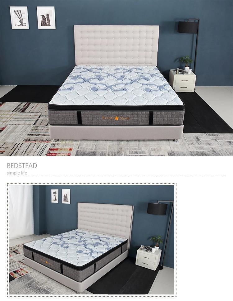 Compressed Mattress Topper 30cm High Pocket Spring and Deluxe Foam Encased 7cm
