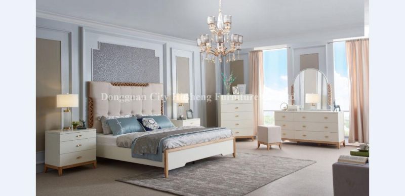 2020 New Arrival Solid Wood Decoration Bed with Modern Design