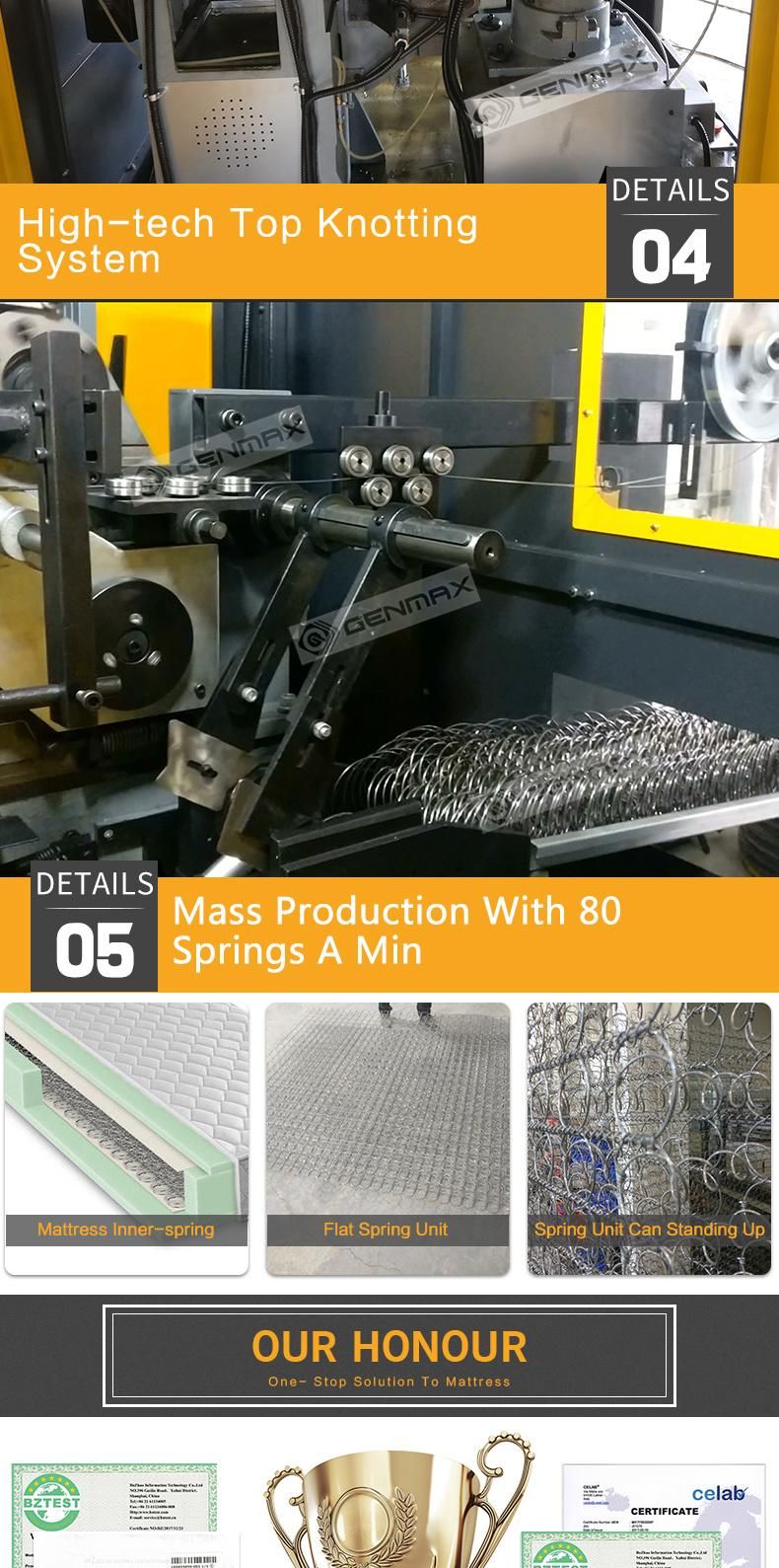 Bonnell Mattress Spring Coiling Macking Machine for Mattress